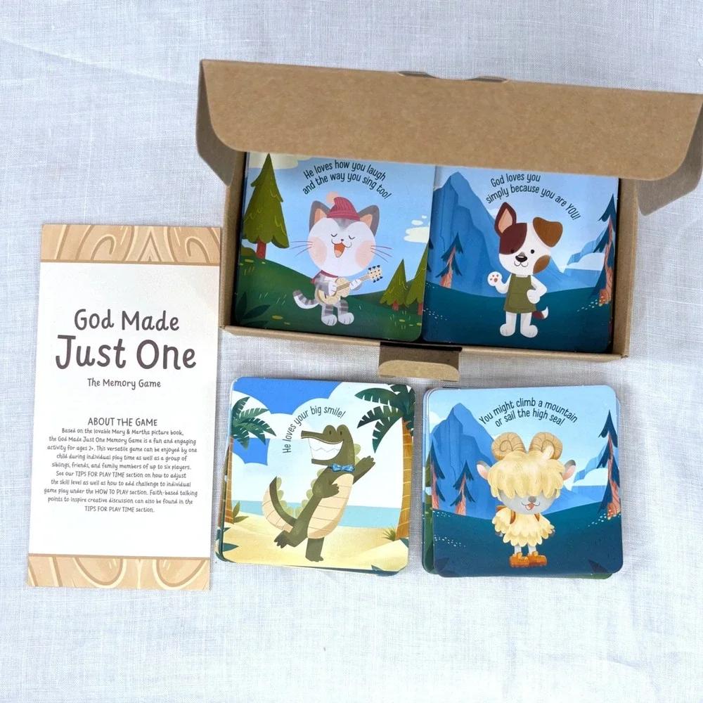 Mary & Martha God Made Just One Memory Game 24 Cards